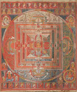 Manjuvajramandala avec 43 divinités